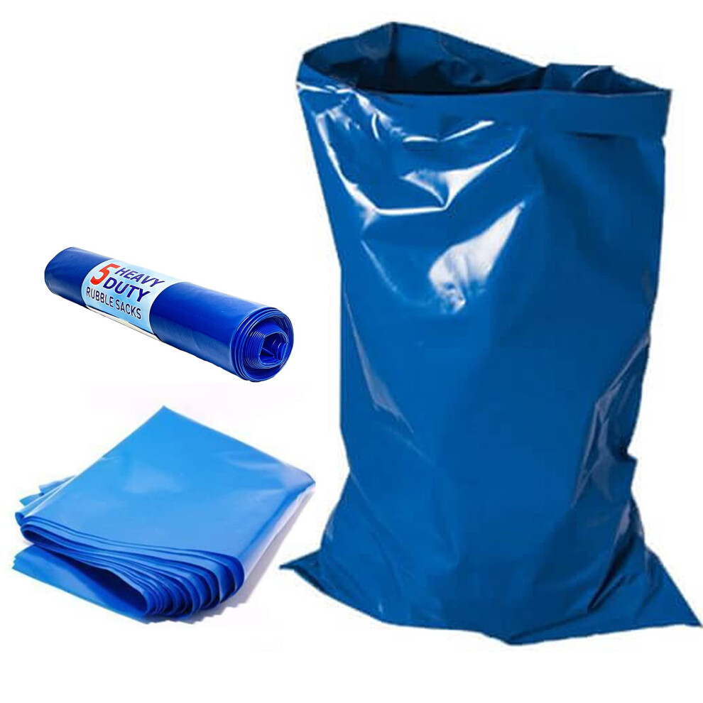 HSBB-005 Heavy Duty Extra Strong Rubble Sacks BB2154221, Blue Plastic, 30 kilograms