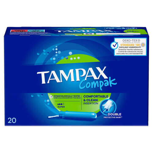 TAMPAX COMPAK tampón super 20 u 1