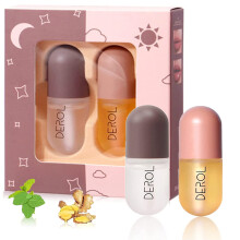 Lip Plumper Set, 2pcs Lip Plumper Extreme,Lip Plumping Gloss Lip Filler, Lip Enhancer for Fuller, Hydrating & Reduce Fine Lines Day&Night