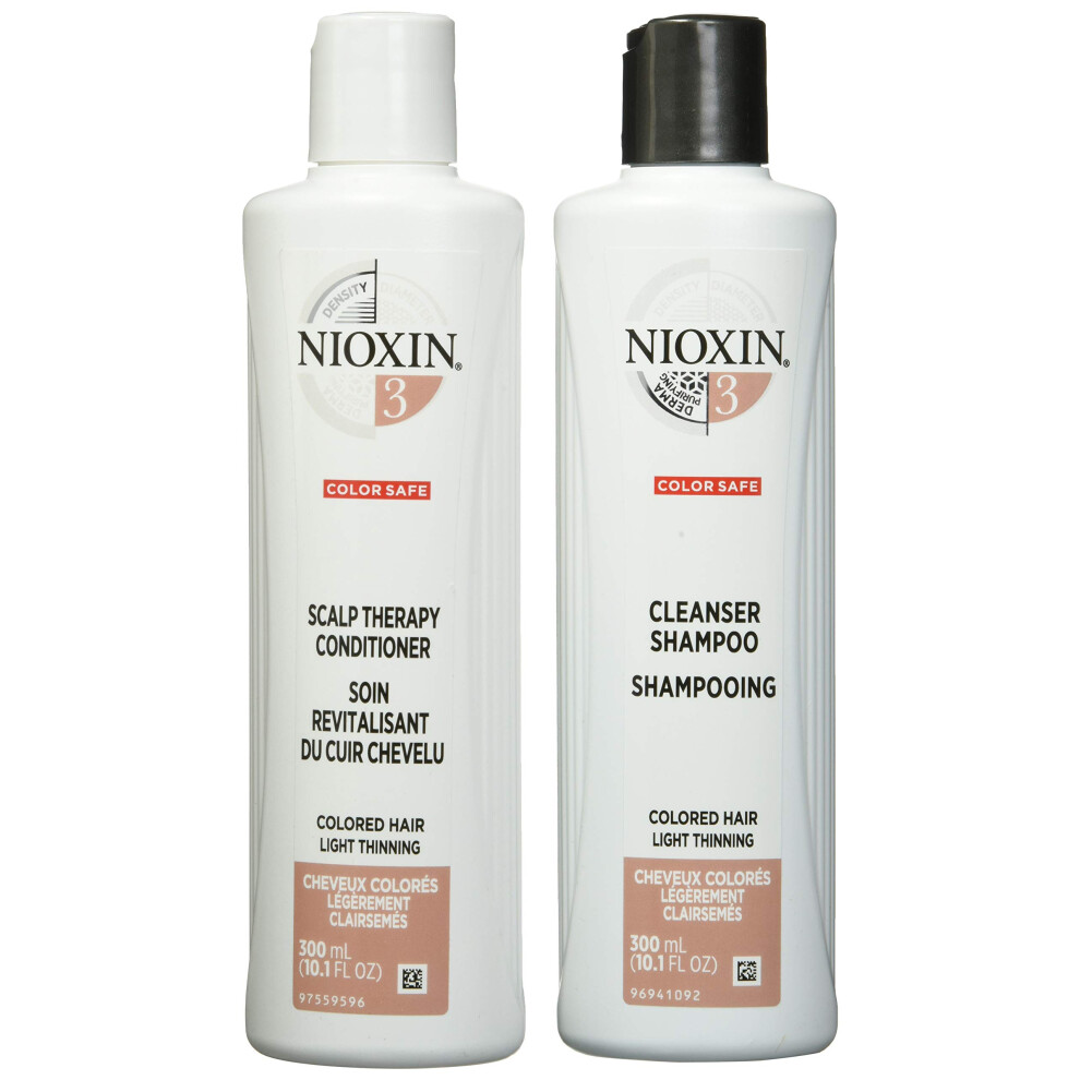 System 3 Cleanser & Scalp Therapy Conditioner Treated Hair Set Duo 10 oz