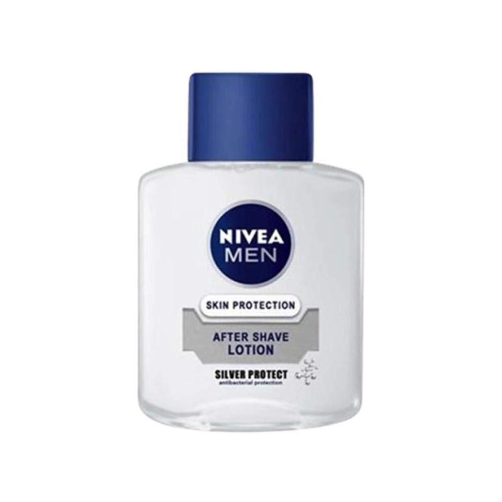 Nivea Silver Protect After Shave Lotion 100 Ml / 3.4 Fl Oz By