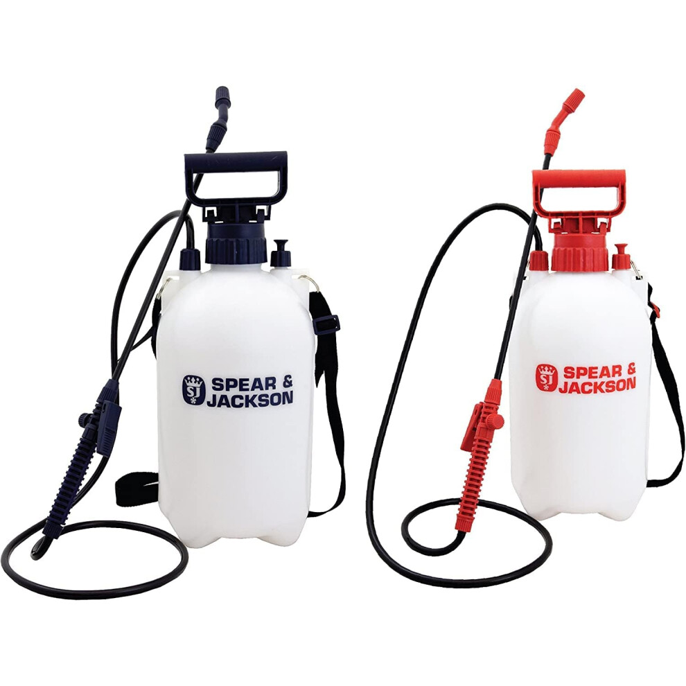 (Spear & Jackson 5LPAPSTWIN 5 Litre (Twin Pack) Pressure Sprayers) Spear & Jackson | Pressure Sprayer