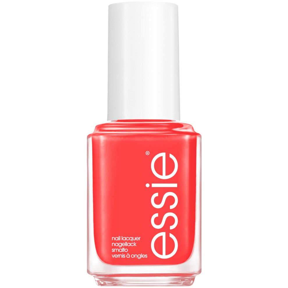 Essie Orange,Red Original Nail Polish: 858 Handmade With Love, Bright Coral Red Nail Polish 13.5Ml