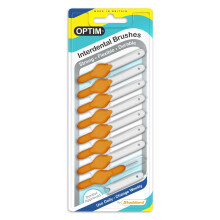 Icon Optim Soft Interdental Brushes XXX Fine -2.0mm Orange - 8 Brush Pack by Stoddard