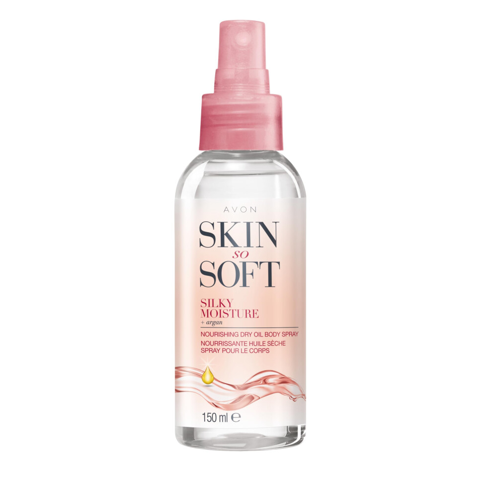 Skin So Soft Silky Moisture Nourishing Dry Oil Spray 150ml | Locks in Moisture | Formulated with Argan Oil | Quick Dry Formula | Cruelty Free