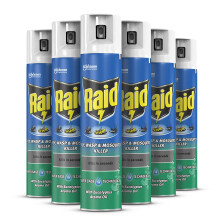 Fly, Wasp & Mosquito Killer with Eucalyptus Aroma Oil, Fly Killer Spray For Indoor Use, Pack of 6 (6 x 300ml)