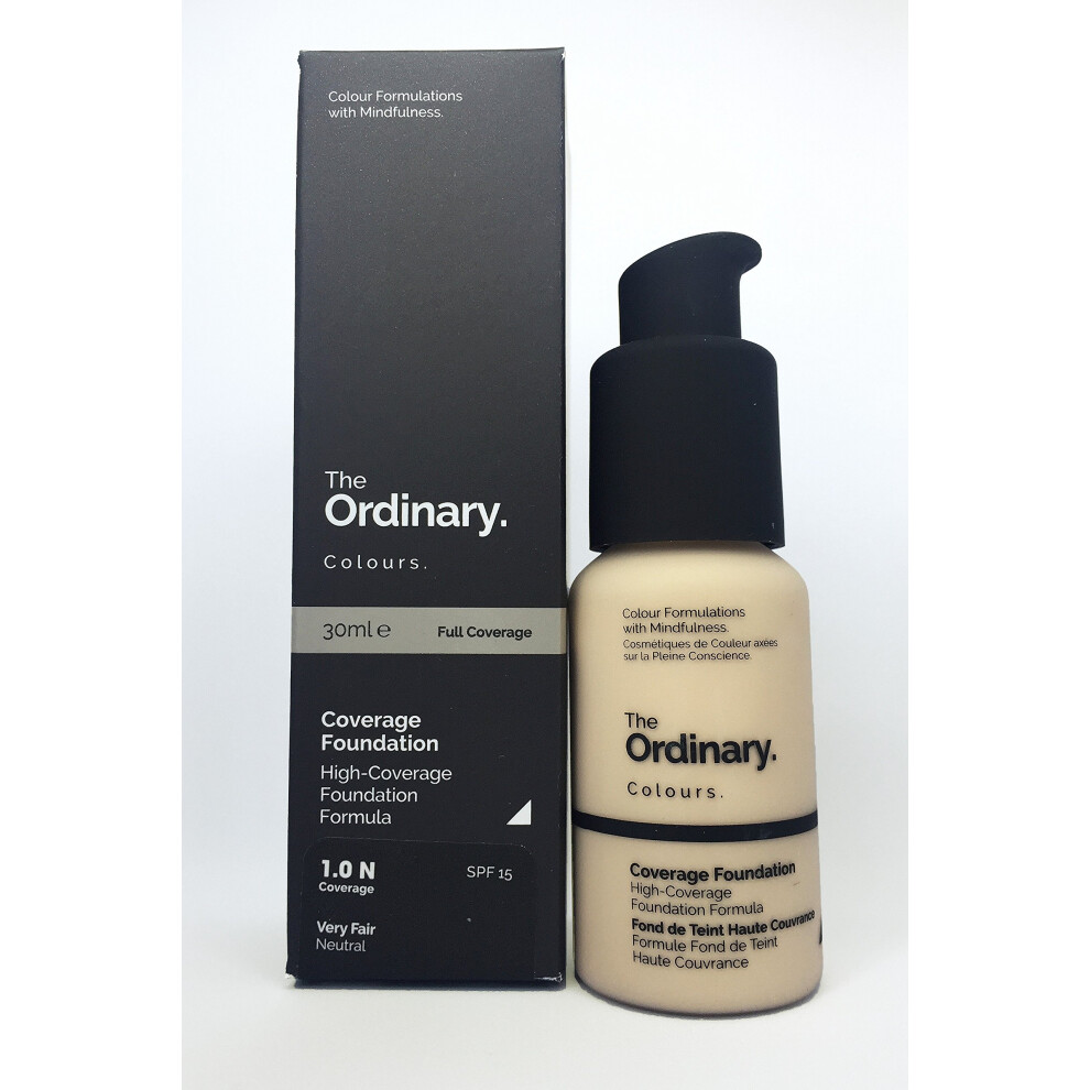 Coverage Foundation - SPF 15 30ml - 25,000 wait list - Full coverage foundation. (1.0N)