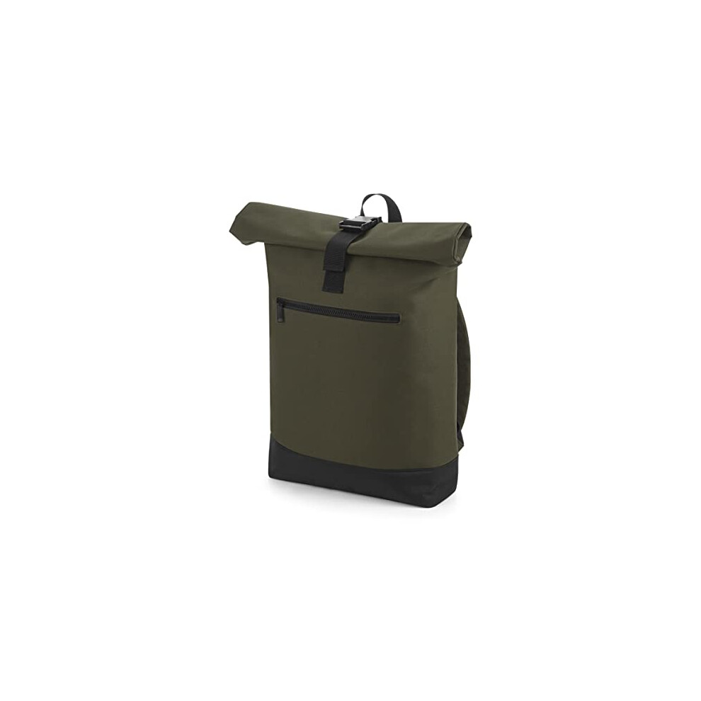Bagbase Roll-Top Backpack, Military One Size Green