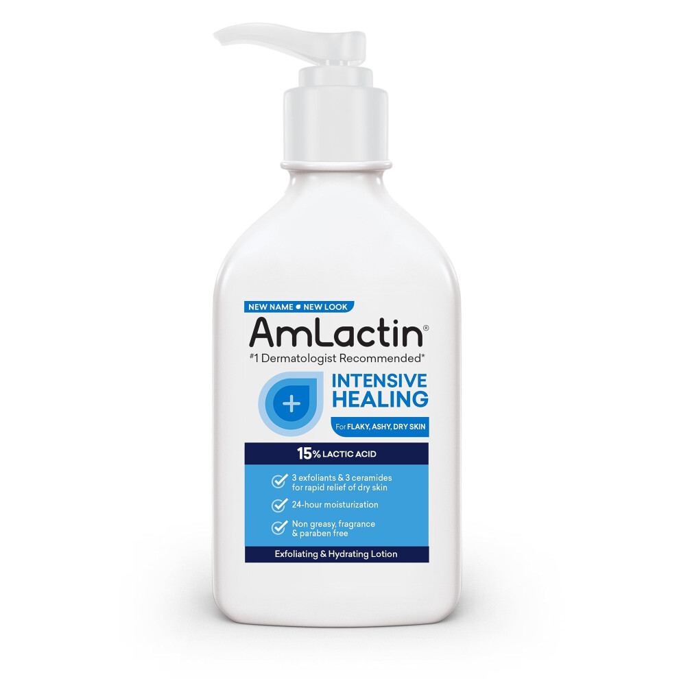Amlactin Rapid Relief Restoring Lotion + Ceramides, 7.9 Ounce, Paraben Free
