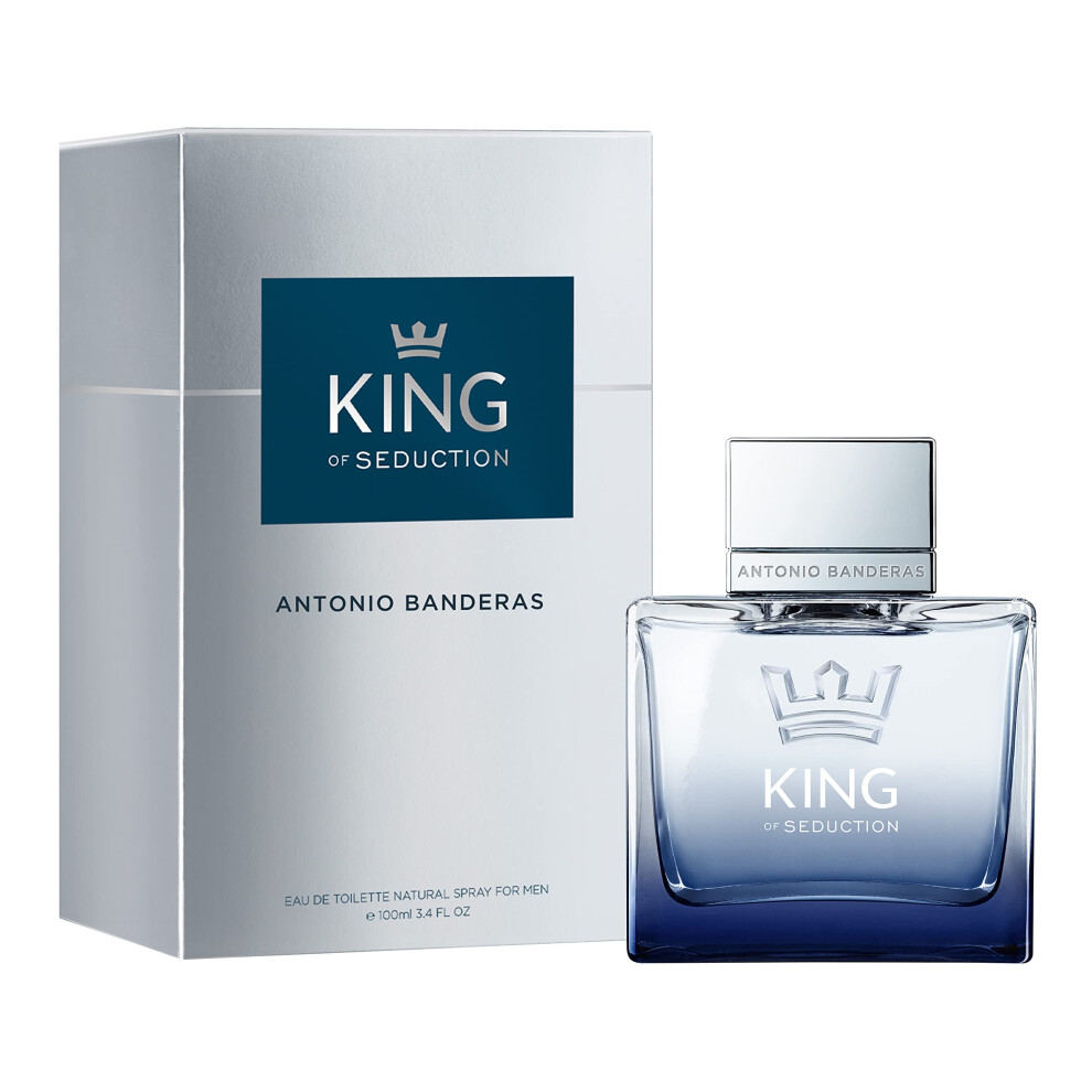 Perfumes - King of Seduction - Eau de Toilette for Men - Long Lasting - Masculine, Intense and Energetic Fragrance - Bergamot and Apple Notes - Ideal