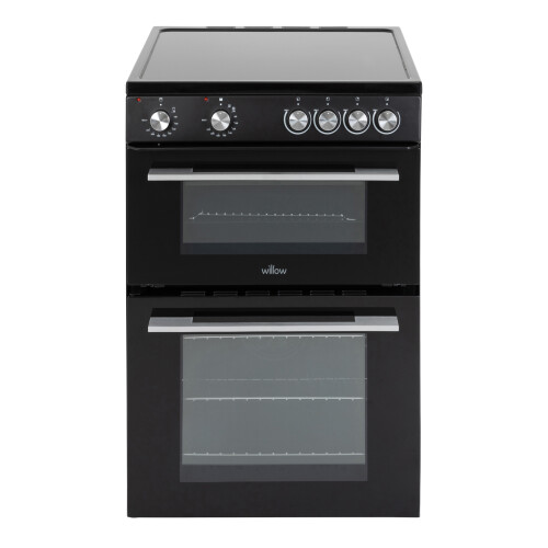 Willow Appliances Willow 68L Electric Cooker, Twin Cavity Ceramic Hob WT60CCB