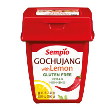 Gochujang with Lemon (250g) - Korean Chili Paste, Sweet, Sour, Savory & Spicy. Red Pepper Sauce for Tteokbokki, Korean Food, Vegan, Non-GMO