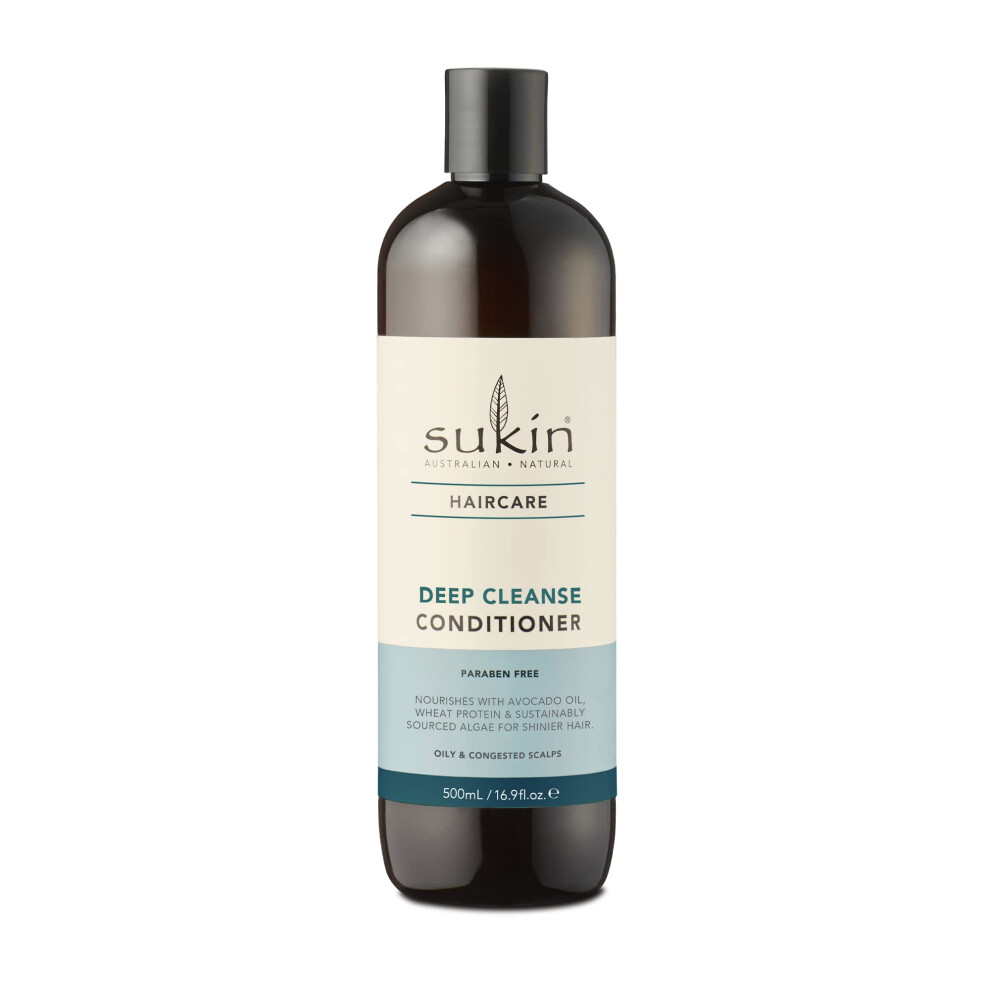 Deep Cleanse Conditioner 500ml - lightweight with blend of Wheat Protein, Avocado Oil & Algae to leave your hair shiny, smooth and soft. Cruelty free