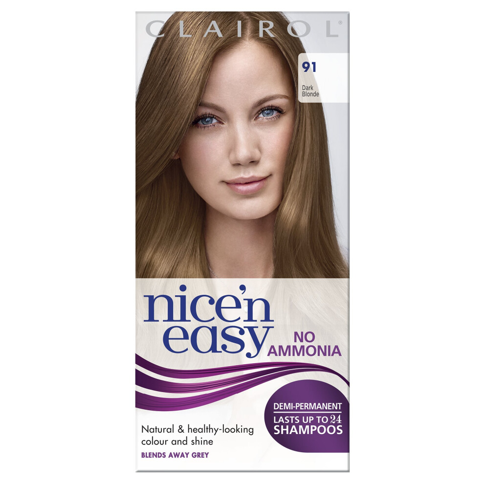 Nice'n Easy No Ammonia Hair Dye, 91 Dark Blonde