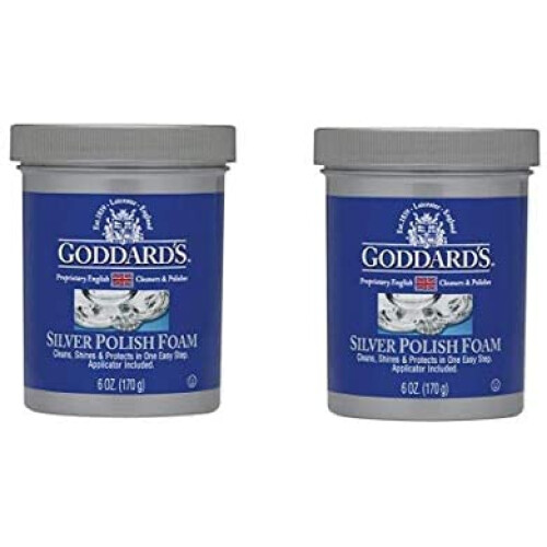 2 X Silver Polish Foam 170g (Goddards)