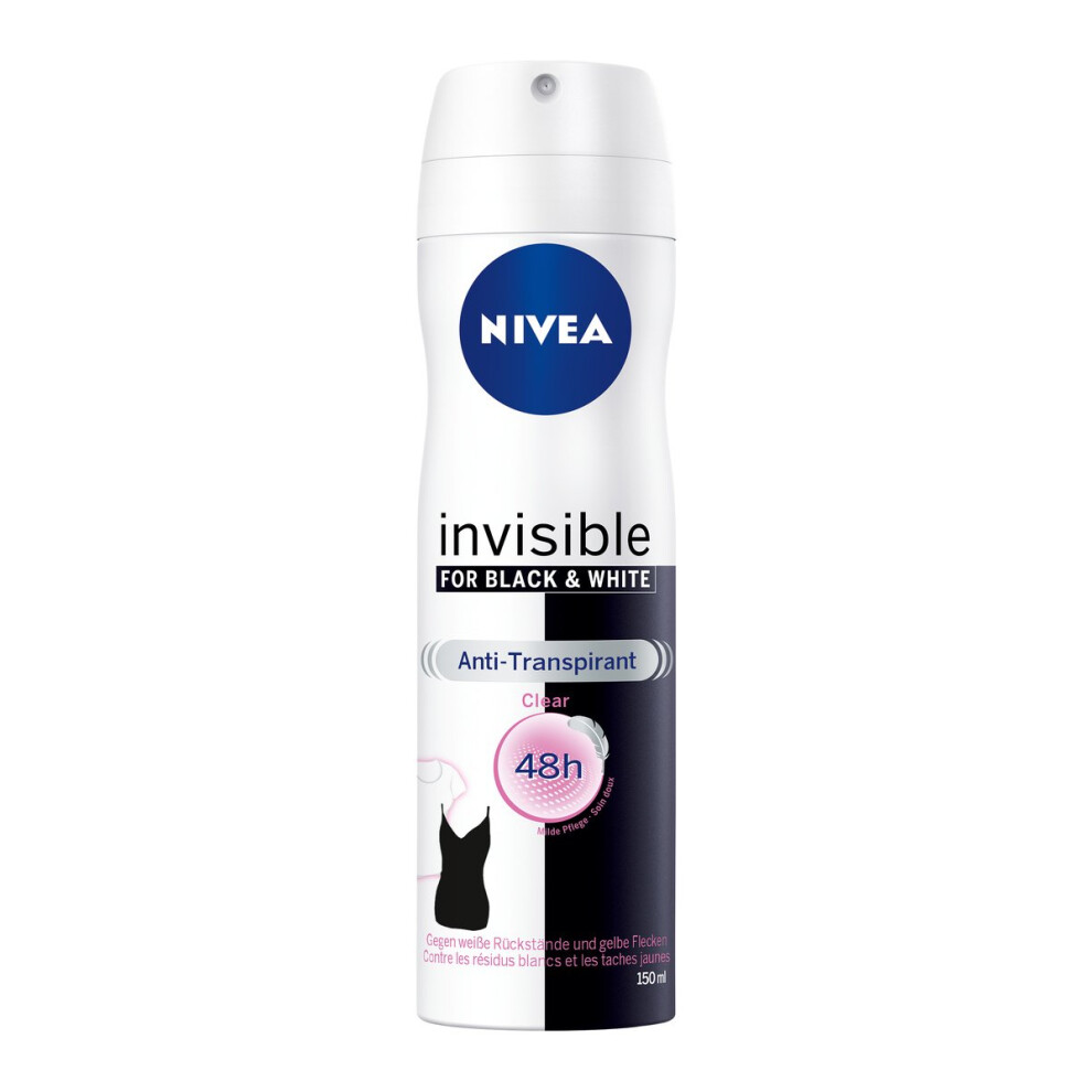 Anti-perspirant Protection, No stains, Invisible for Black and White