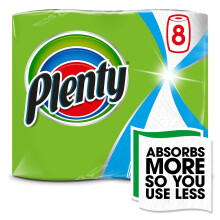 8 Roll White Kitchen Towels 8 per pack