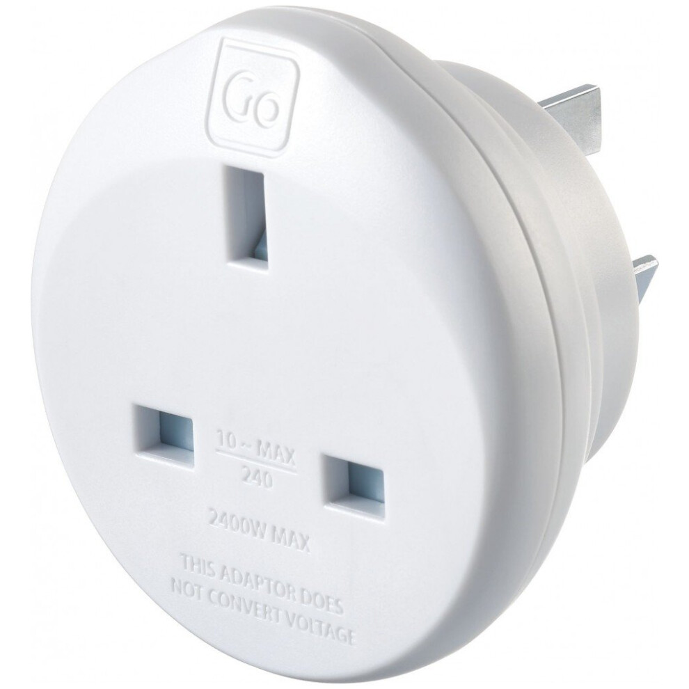 Uk-Aus Australian And China Compact Earthed Adaptor (Adapter Ref 528) 5016326005280