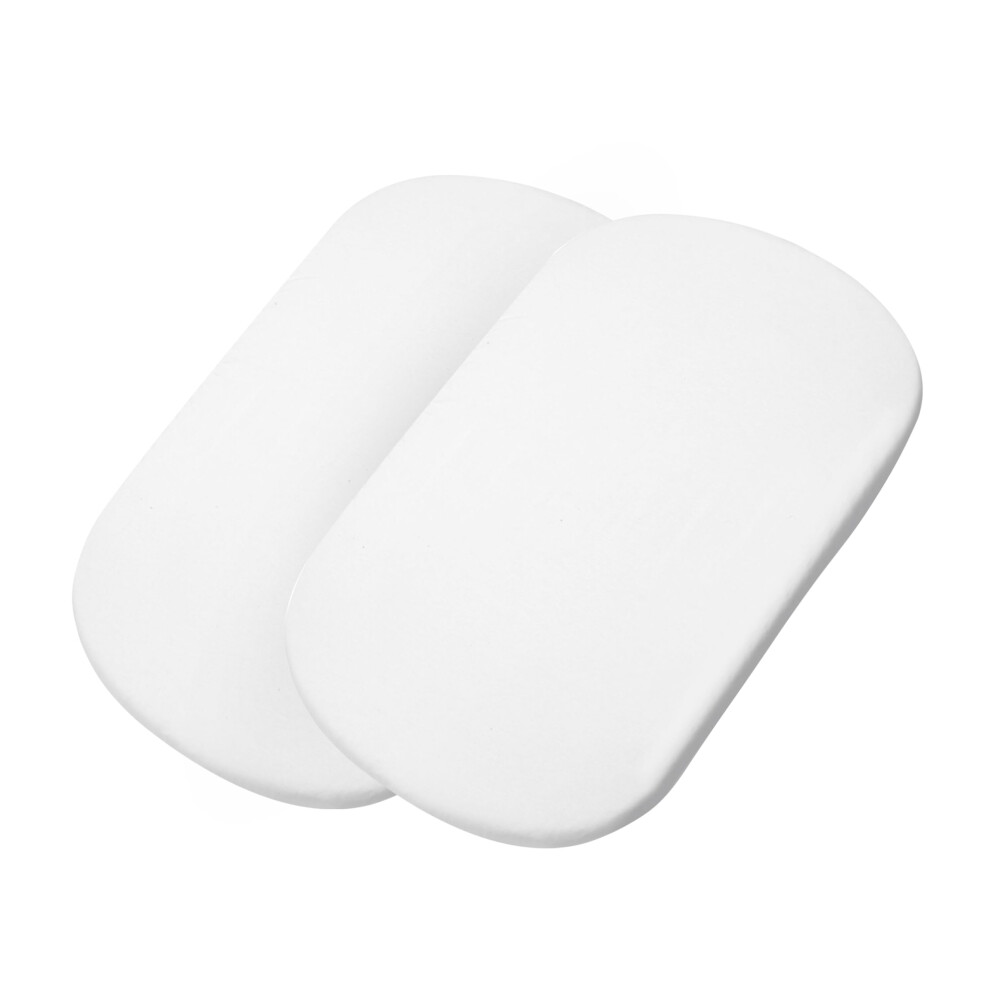 Iora Baby Bed Sheets, Baby Cot Bedding, Bedside Crib Fitted Sheets for Maxi-Cosi Iora, Iora Air and Tori, Set of 2 Bedside Crib Sheets, White