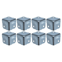 14965-09 Corner Protectors for Suitcases Metal Pack of 8 18 x 18 x 18 mm Galvanised Silver