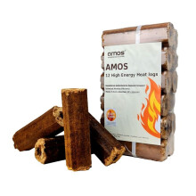 Ultra Dry High Energy Heat Logs Eco Friendly Low Smoke Minimal Ash Sustainable Recycled Wood Fuel for Open Fires Burners Chimeneas 12 Logs
