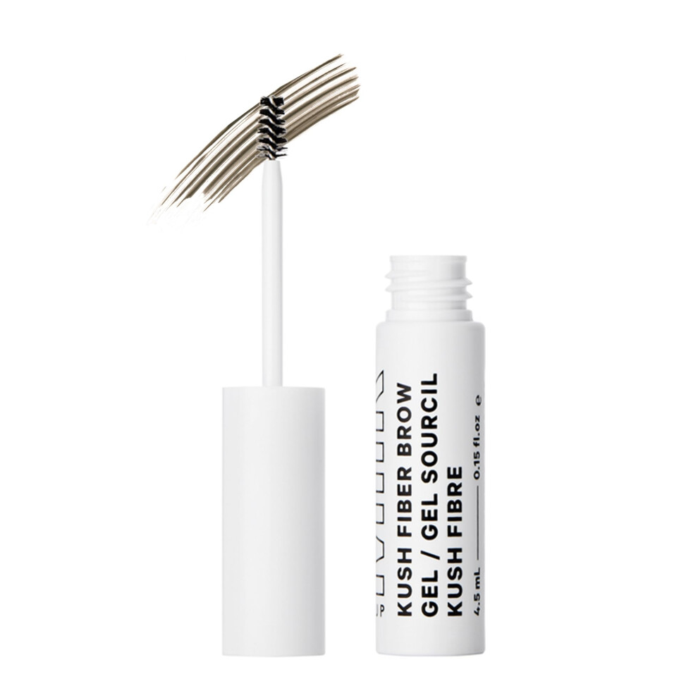Milk Makeup Kush Fiber Brow Gel, Herb (Medium Brown) - Thickening Brow Gel - Soft, Flexible Hold - Vegan, Cruelty Free
