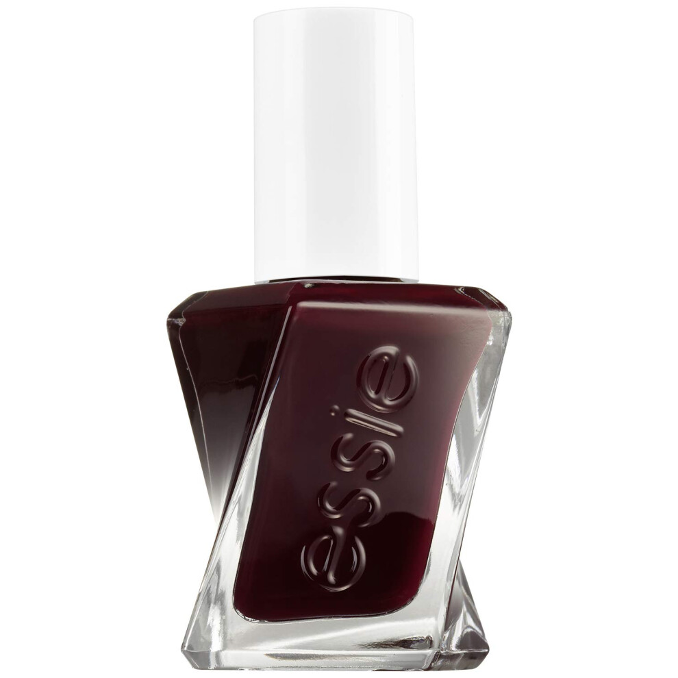Essie Red Gel Couture Longlasting High Shine, No Uv Lamp Requi, Nail Polish, Dark Burgundy Colour, Shade 370 Model Clicks, 13.5 Ml (Pack Of 1)