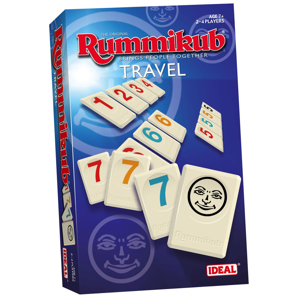 | Rummikub Travel game: Brings people together | Family Strategy Games | For 2-4 Players | Ages 7+