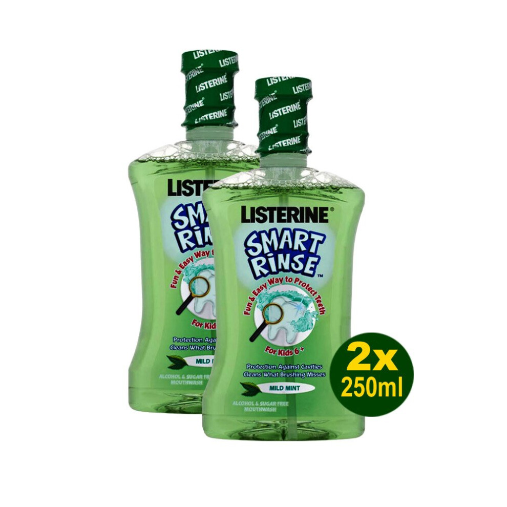 Smart Rinse for Kids 6+ Mild Mint (250ml) - Pack of 2