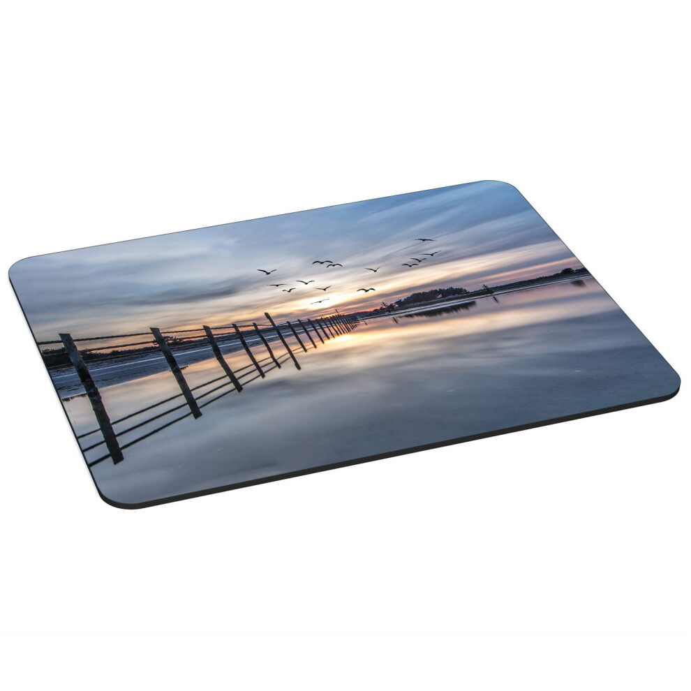 Gaming And Office Mouse Mat - 350 X 260 Mm - With Stitched Edges And Non-Slip Base - Coastline 4048466947893