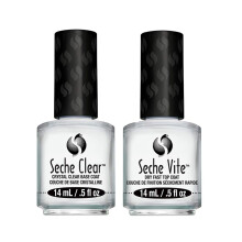 Vite Dry Fast Top Coat/ Clear Crystal Base Coat Duo