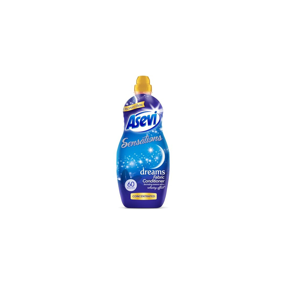 Asevi Sensations Fabric Softener, Laundry Conditioner, Liquid Fabric Softener, 1320Ml, 60 Washes, Dreams