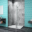 (1100x1900mm) Walk In Enclosure Shower Screen With Support Bar 1