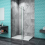 (1100x1900mm) Walk In Enclosure Shower Screen With Support Bar 6