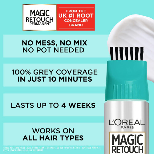 L’Oréal Paris Magic Retouch Permanent Root Concealer, Touching Up Grey Hair Dye, Dark Blonde 7 1