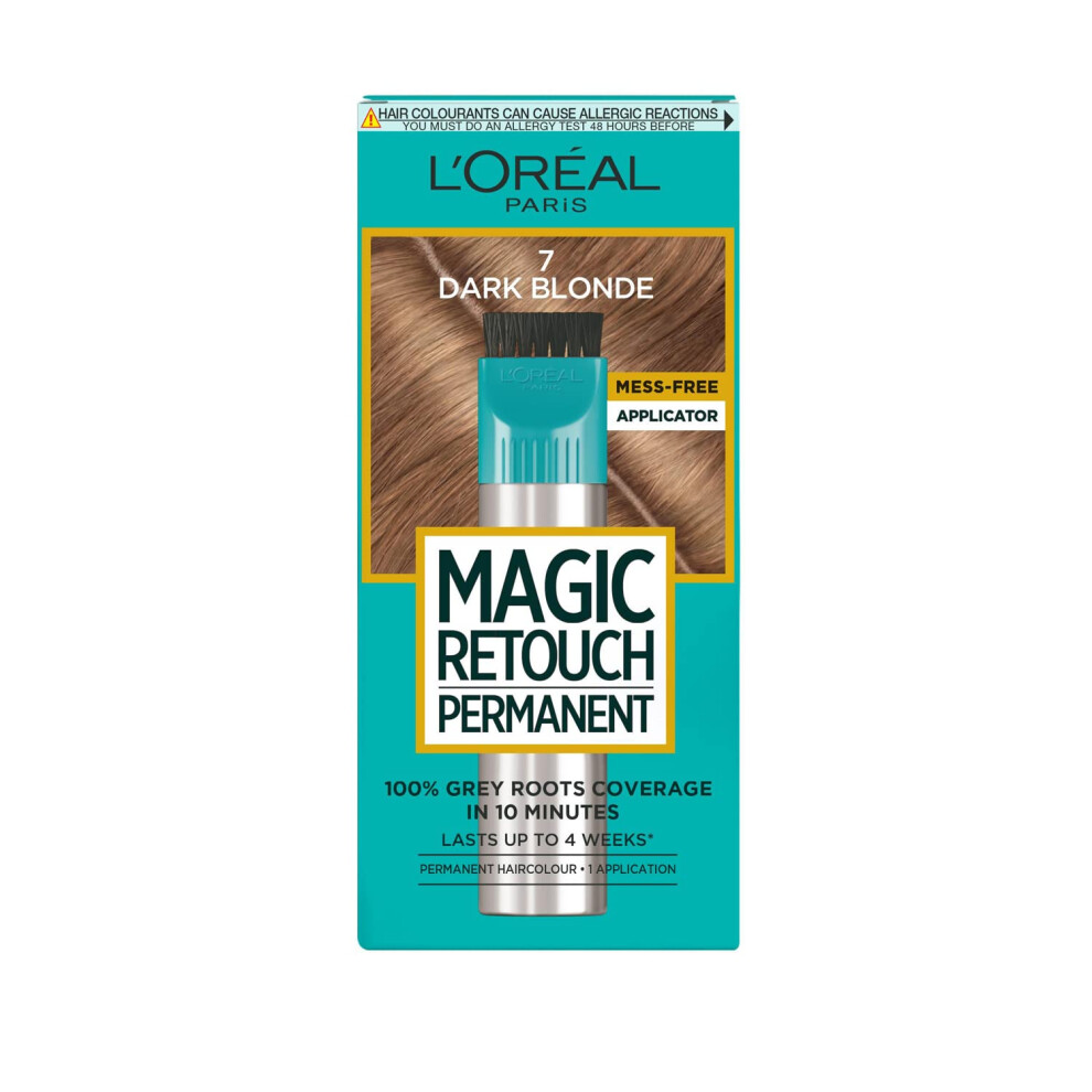 Magic Retouch Permanent Root Concealer, Touching Up Grey Hair Dye, Dark Blonde 7