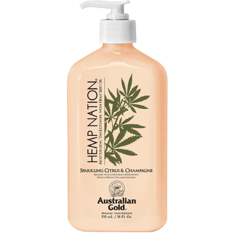 - Hemp Nation Sparkling Citrus & Champagne Tan Extender Body Lotion 535 ml Black