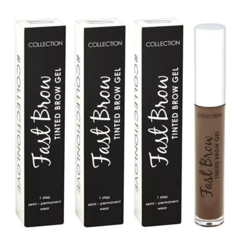 Collection 3 Pack Fast Brow Tinted Brow Gel - Medium/Dark - 3 x 5ml