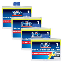 Finish Lemon Sparkle Dishwasher Cleaner, 4 x 250ml