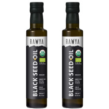 Rawya, Black Seed Oil, Organic, 2 PACK[2x250 ml], Cold Pressed, No Additives, No preservatives, in Glass Bottle, Nigella Sativa, Black Cumin Seed Oil,