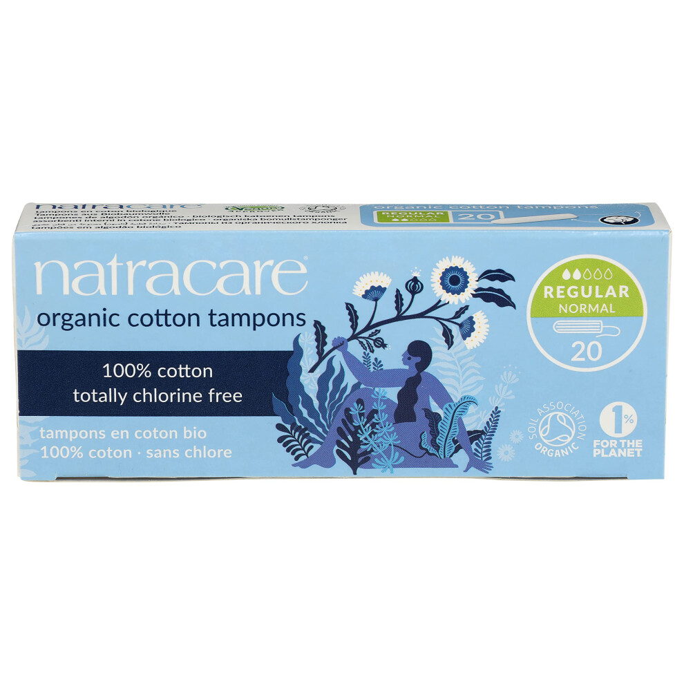 Natracare Organic Non Applicator Tampons Regular Per Pack Size 20
