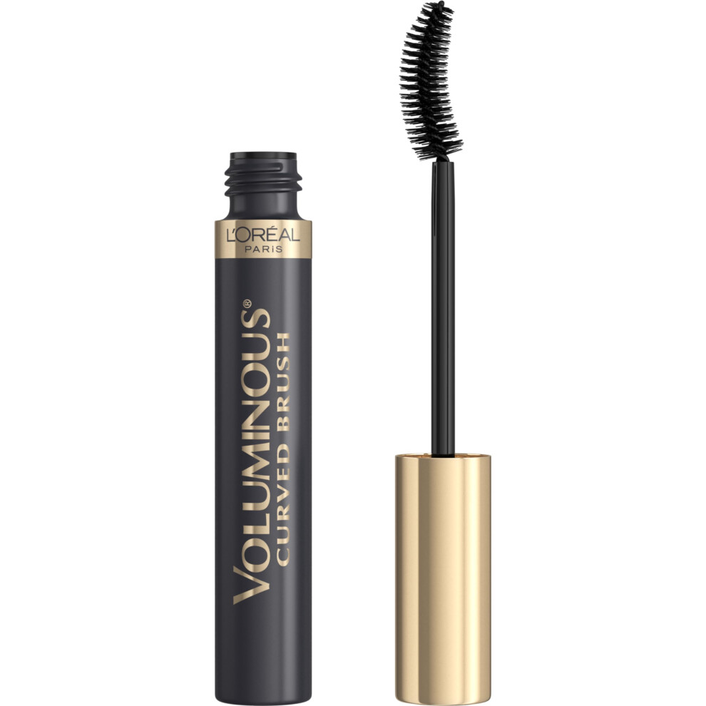 Paris Voluminous Curved Brush Mascara, Black Brown, 0.28 Ounces