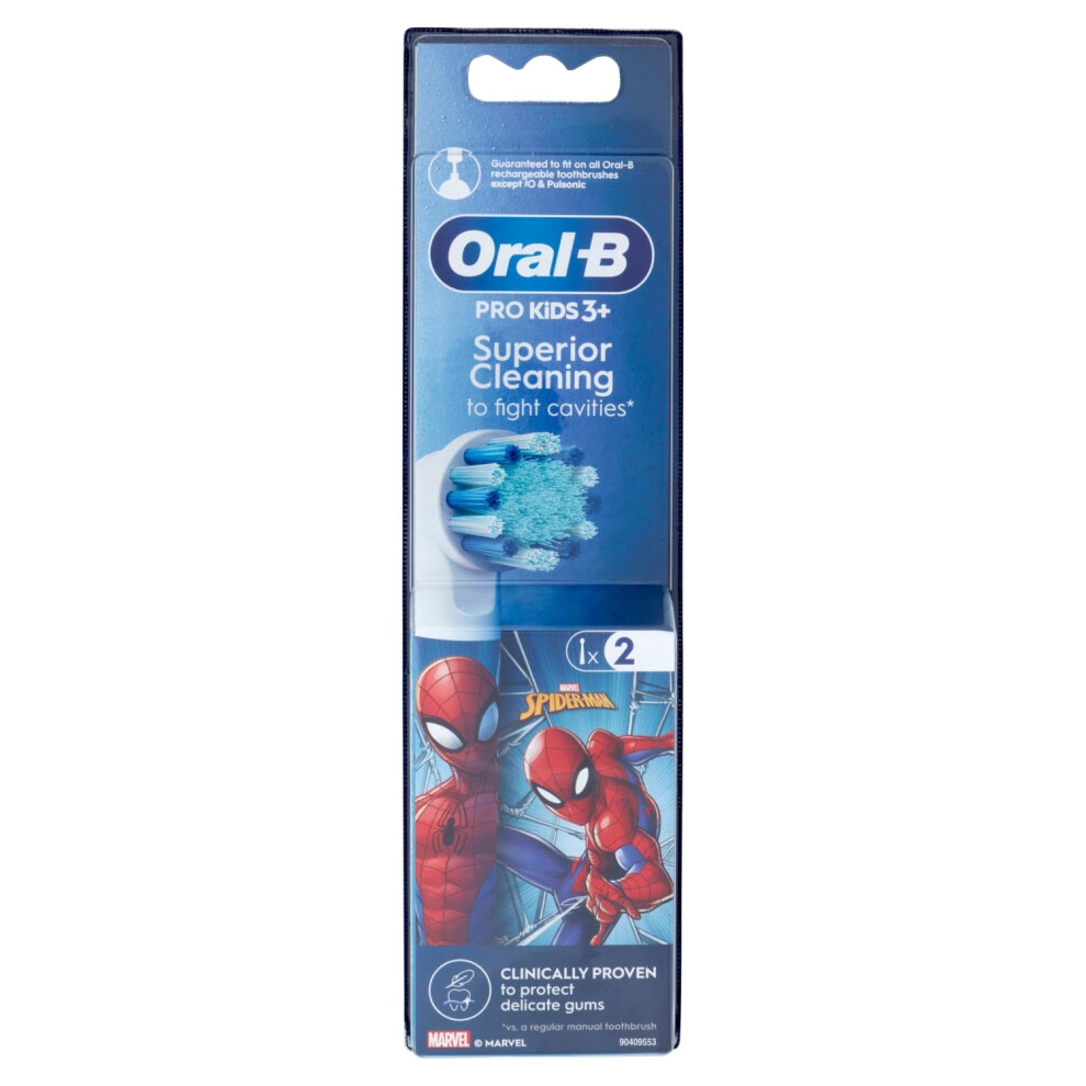 Replacement Toothbrush Heads for Marvel Spider-Man Electric Toothbrush, Pack of 2