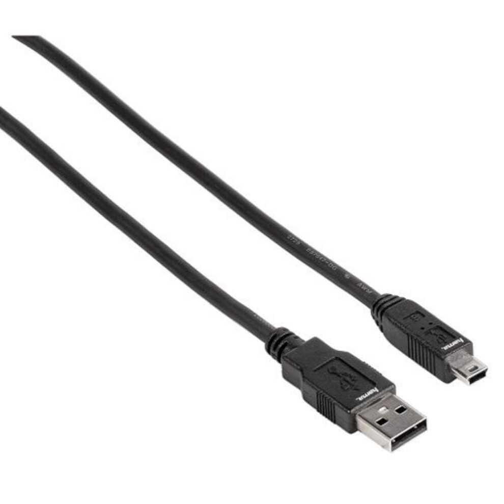 USB 2.0 Connection Cable A Plug - Mini-B Plug (B5 Pin), 1.8 m - Black