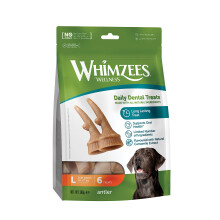Antler, Occupying Dental Treat with Calming Effects for Large Dogs (18-27kg), All-Natural, Grain-Free, 6 pieces
