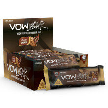 VOW Protein Bar, High Protein, Low Sugar, 100% Vegan Protein Snack Bar, 48gx12