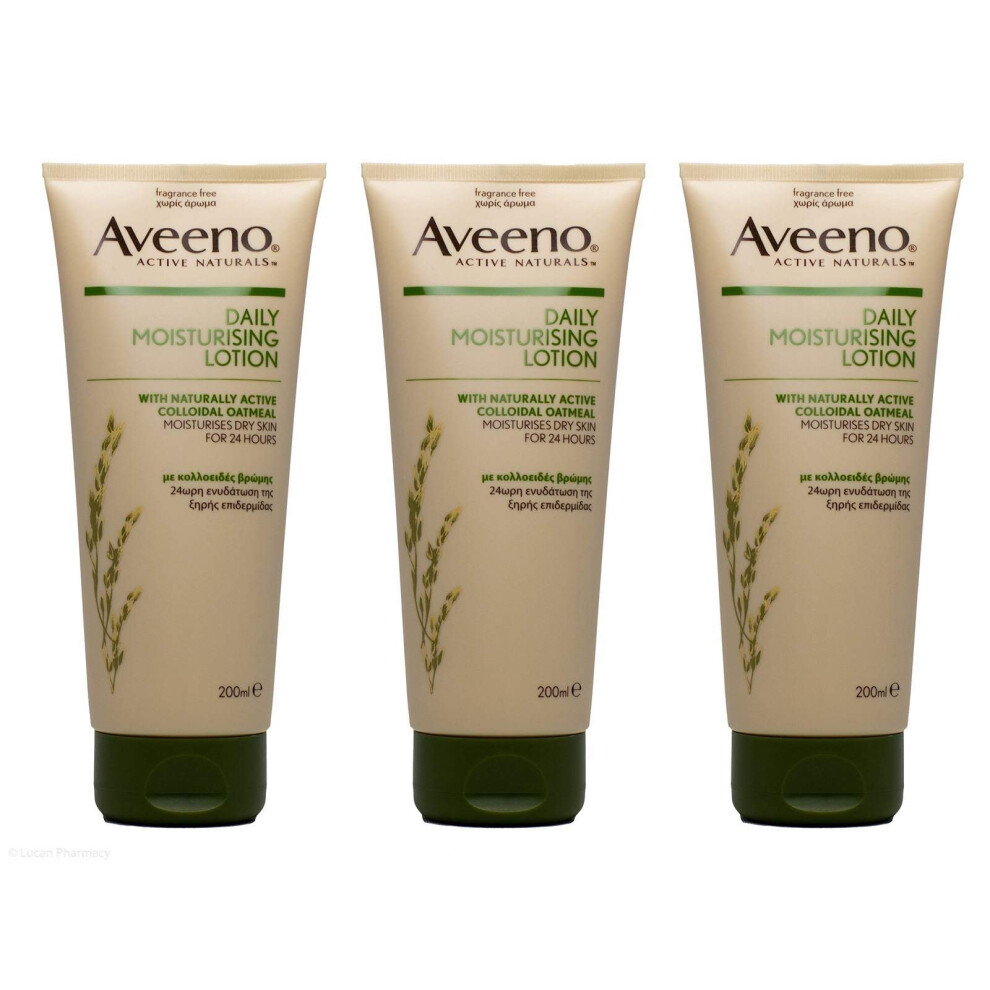 3x Aveeno Daily Moisturising Lotion 200ml