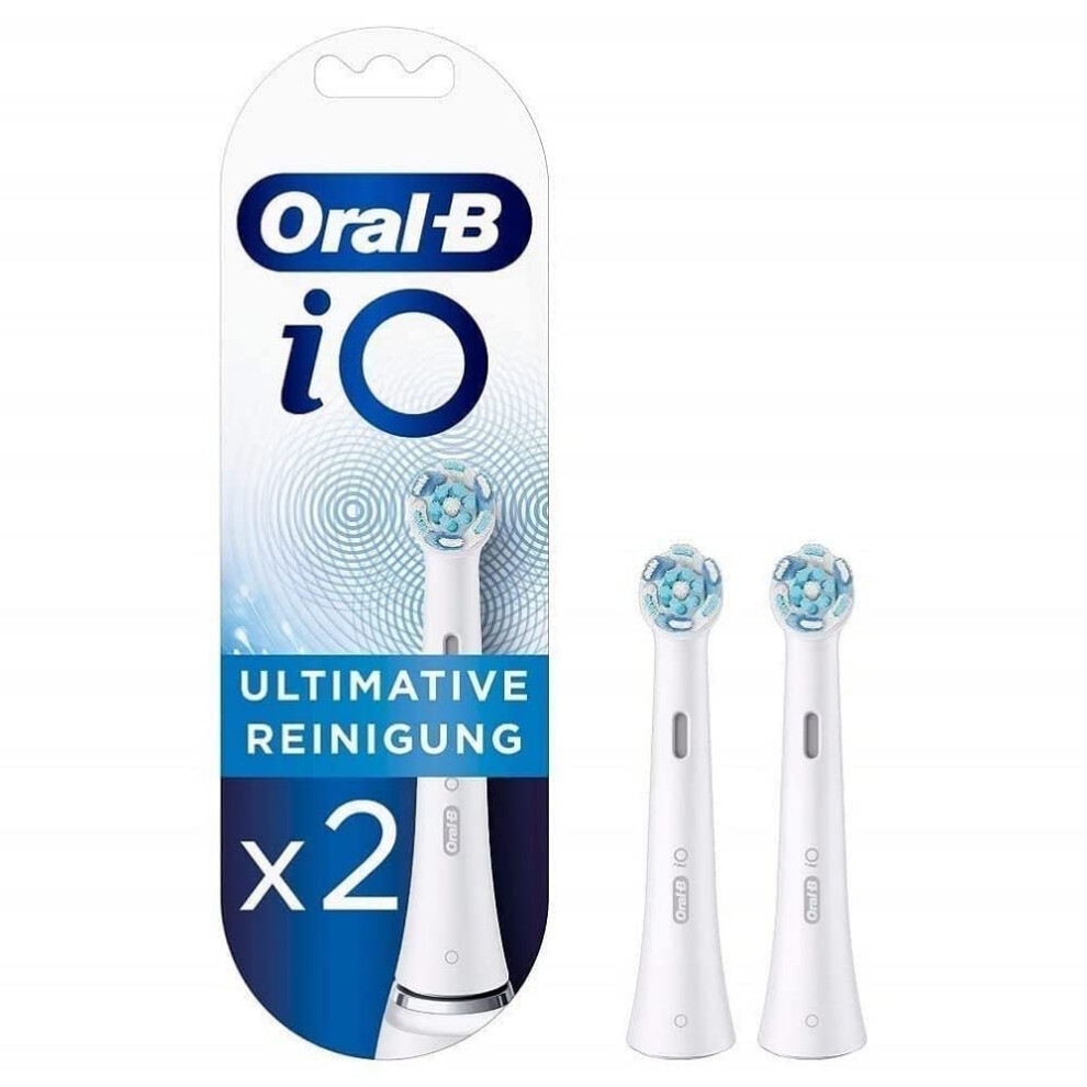 Braun Oral-B 4210201319795 iO Ultimate Cleaning Brush Heads for Sensational Mouth Feeling 2 Pieces