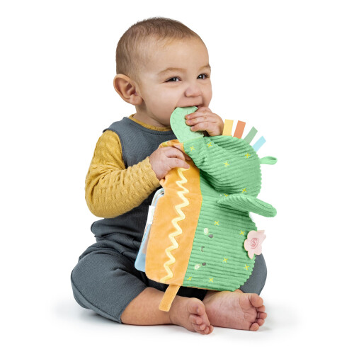 Ingenuity Ingenuity Calm Springs Soft Teething Activity Book - Multi-Texture Crinkle, Teether, Numbers, Mirror, Unisex, 0-36 Mnd 1