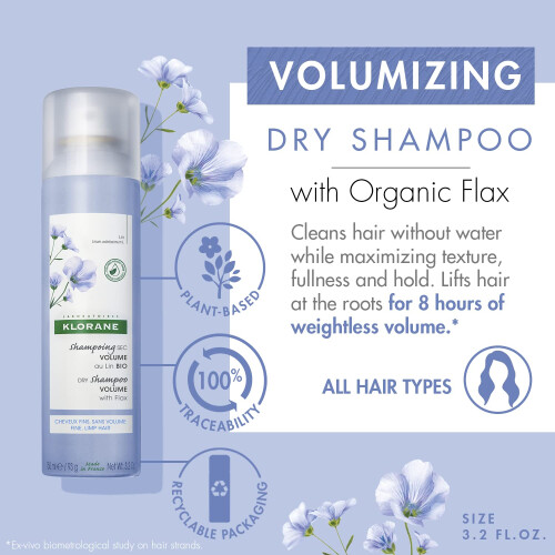 Klorane Klorane Linseed Dry Shampoo 150ml 1